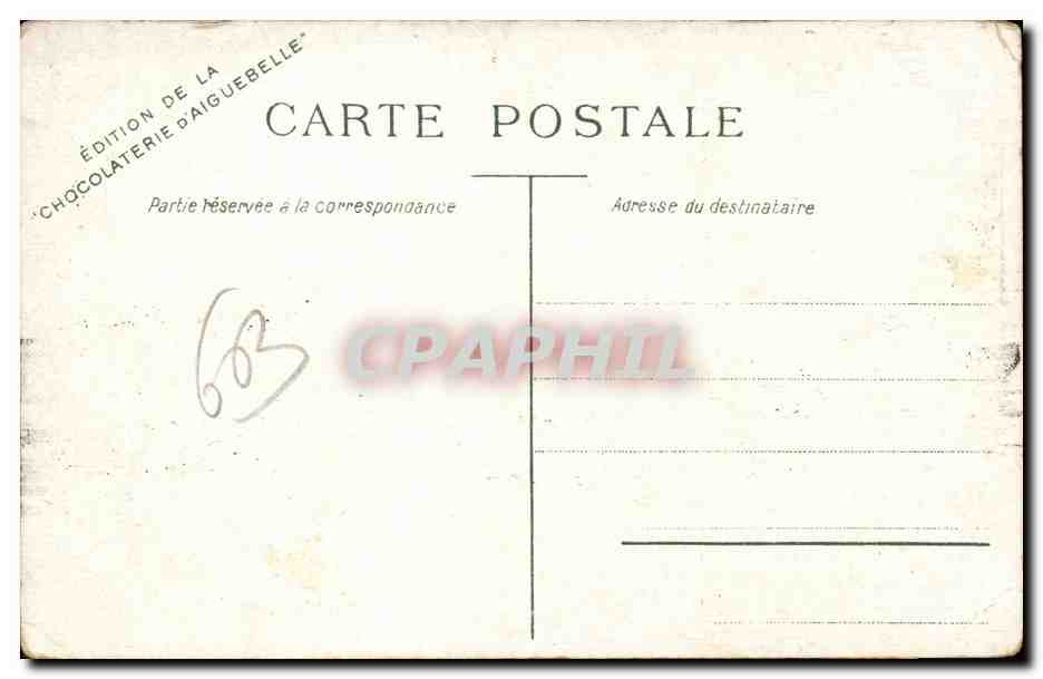 Ecosse - Scotland - Glasgow - Chocolat D'Aiguebele - steamboat paquebot - CPA  — Rückseite