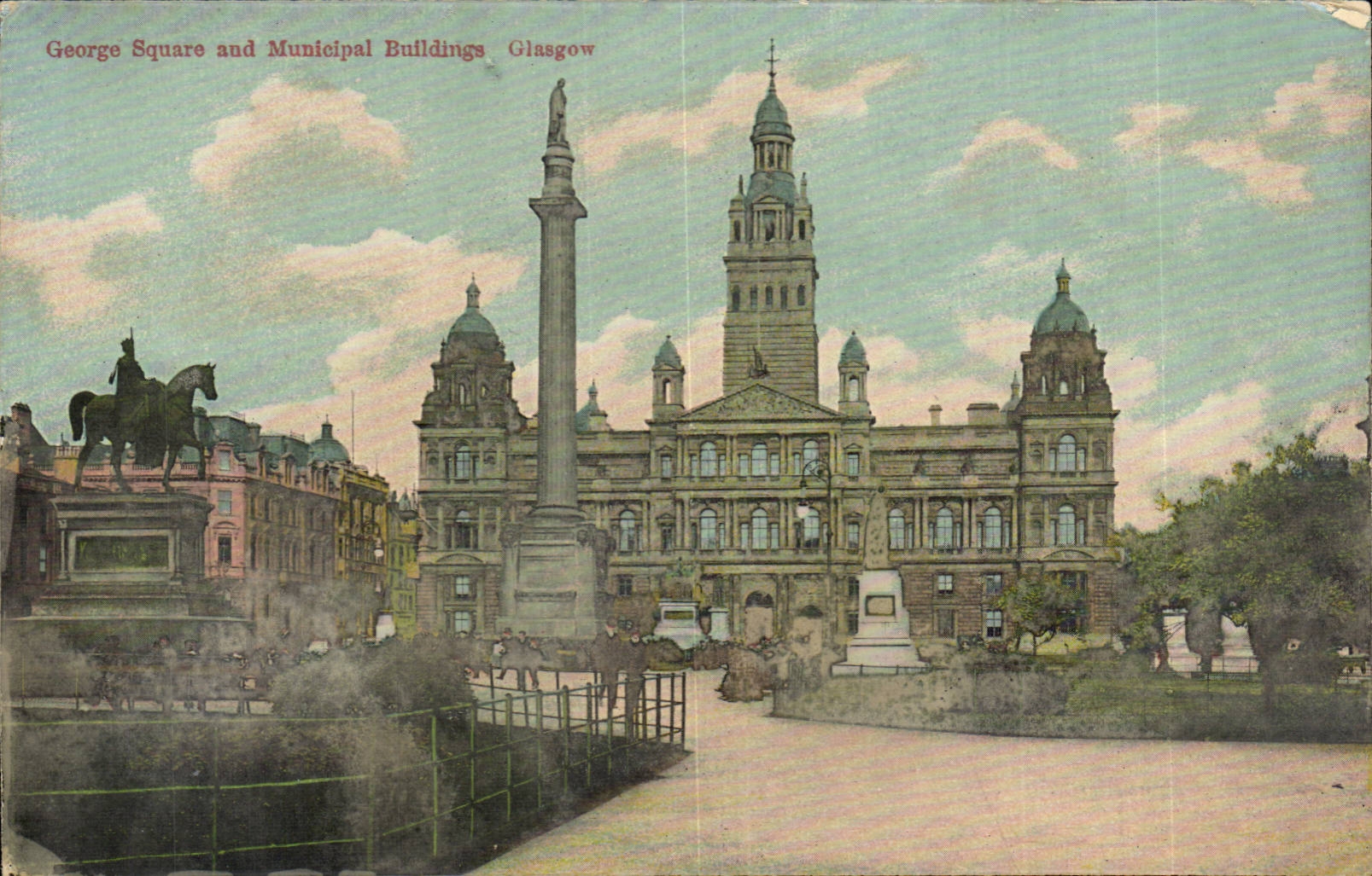 Ecosse - Scotland - Glasgow - George Square and Municipal Building - CPA 