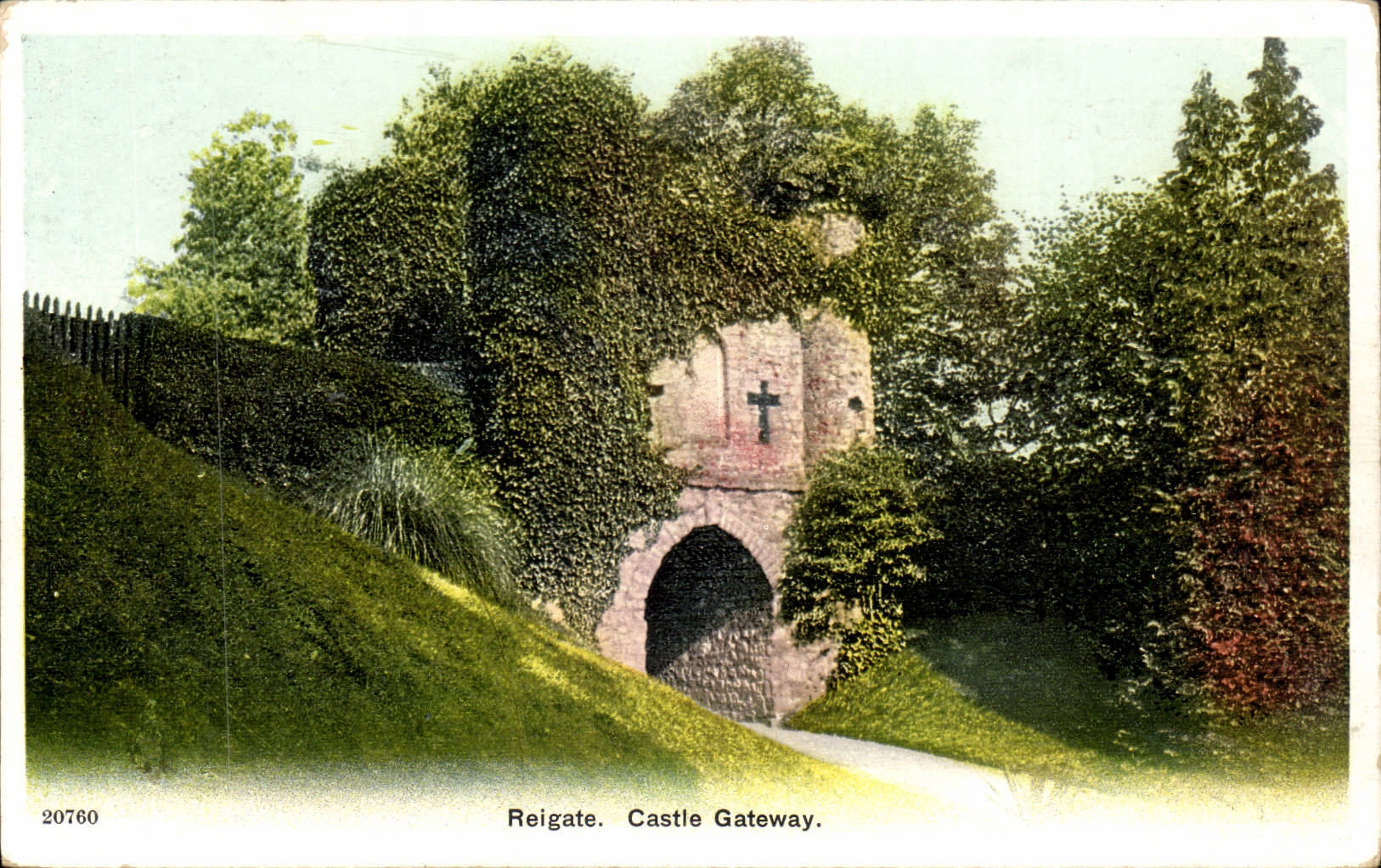 Grande Bretagne Great BRitain CPA Reigate Castle gateway