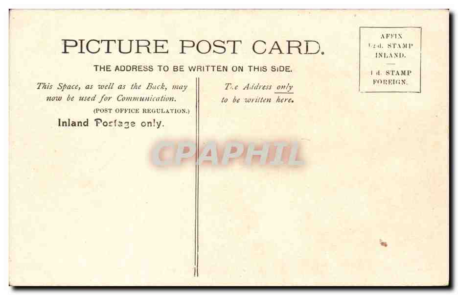 Grande Bretagne Great BRitain CPA Reigate Castle gateway — Rückseite