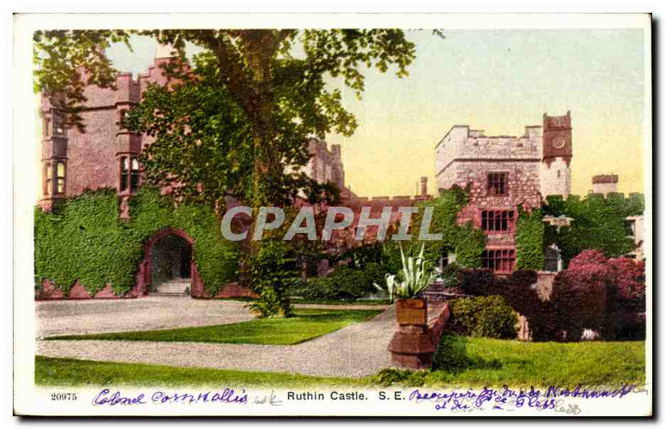 Grande Bretagne Great BRitain CPA Ruthin castle