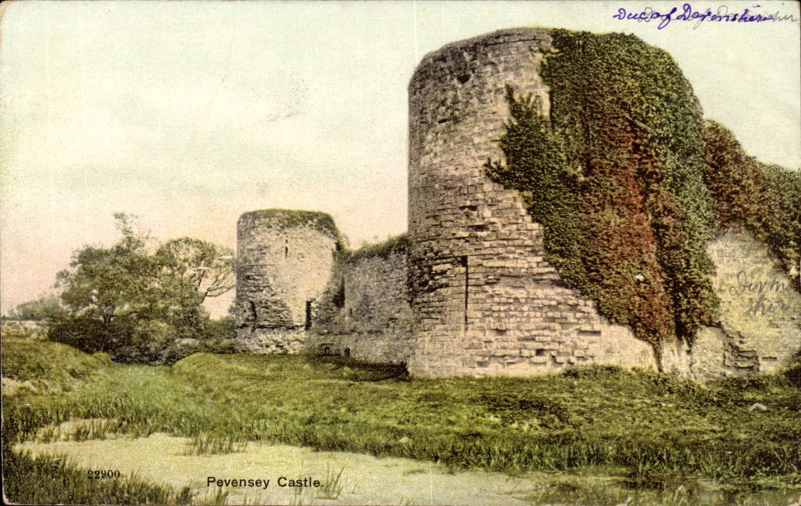 Grande Bretagne Great BRitain CPA Pevensey castle 