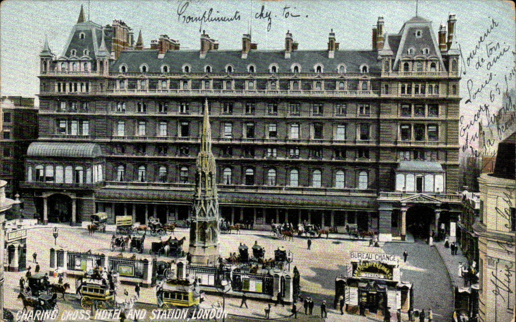 Grande Bretagne Great BRitain CPA Londres London Charing cross hotel and station