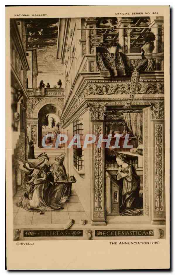 Grande Bretagne Great BRitain CPA National gallery The annunciation annonciation