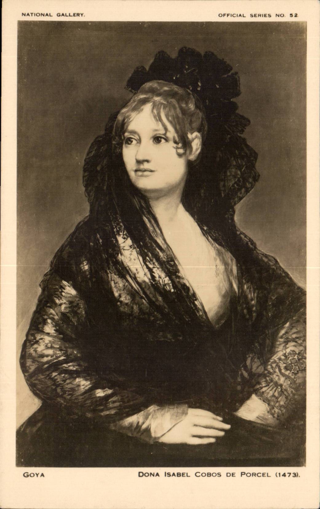 Dona Isabel Cobos de Porcel — portrait par Goya — National Gallery, série officielle n° 52