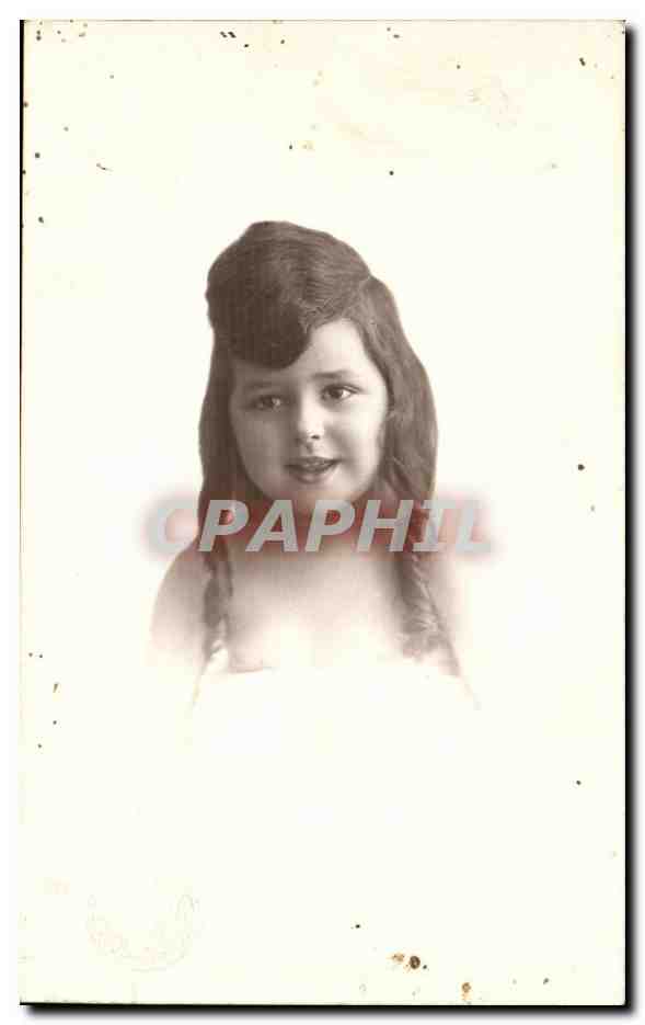CARTE PHOTO Jeune fille Gaby Enfant