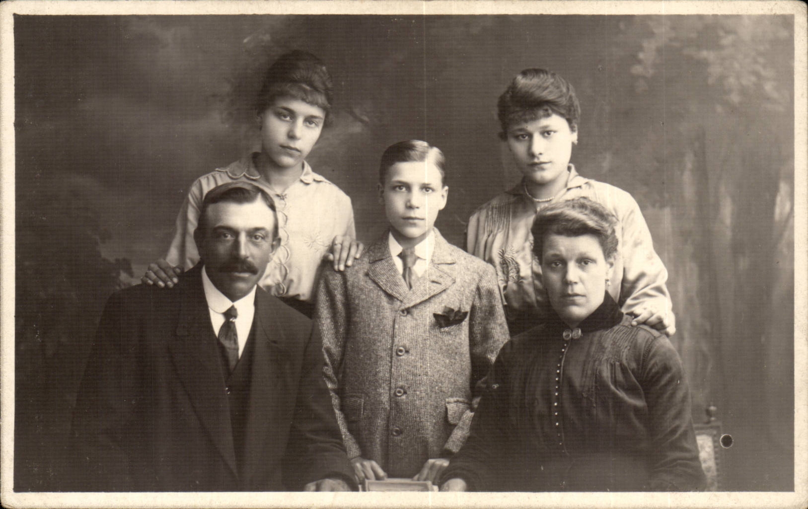 CARTE PHOTO Belgique Belgie Anvers FAmille