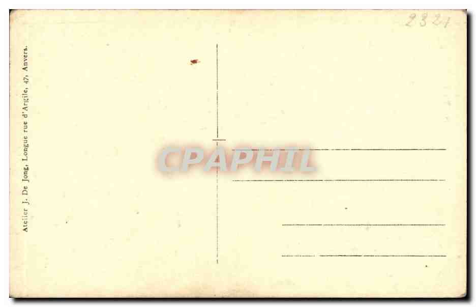 CARTE PHOTO Belgique Belgie Anvers FAmille — Rückseite