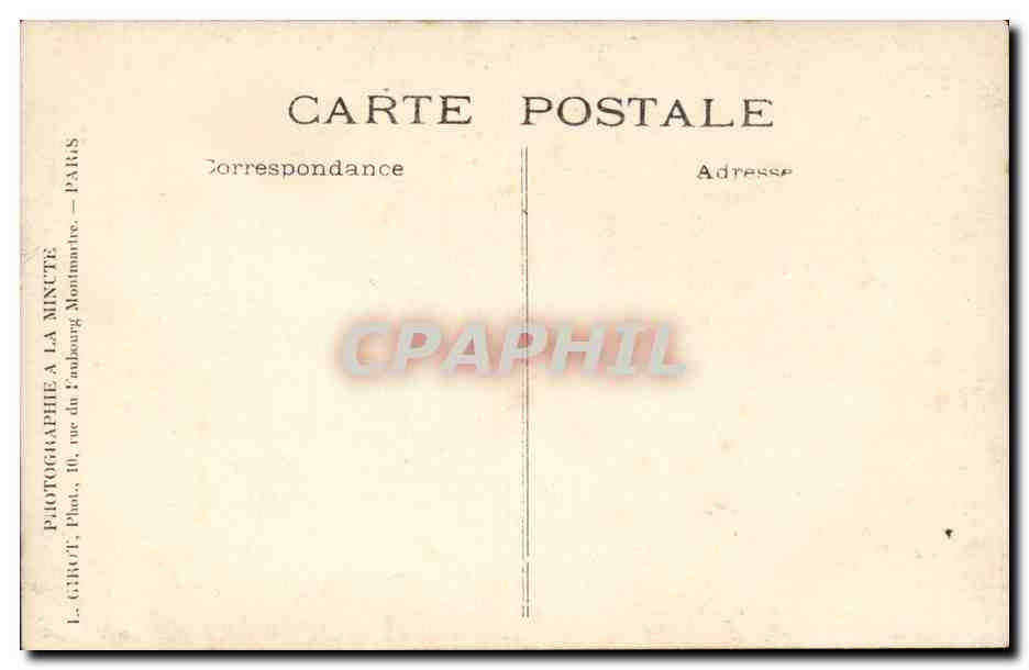CARTE PHOTO Enfants marins — Rückseite