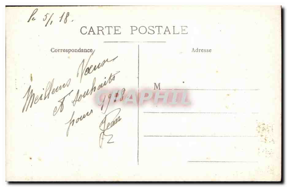 CARTE PHOTO Militaria Soldat  — Rückseite