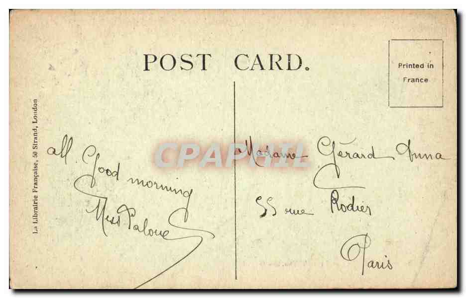 Angleterre - England - London - Londres - The British Mueum - CPA  — Rückseite