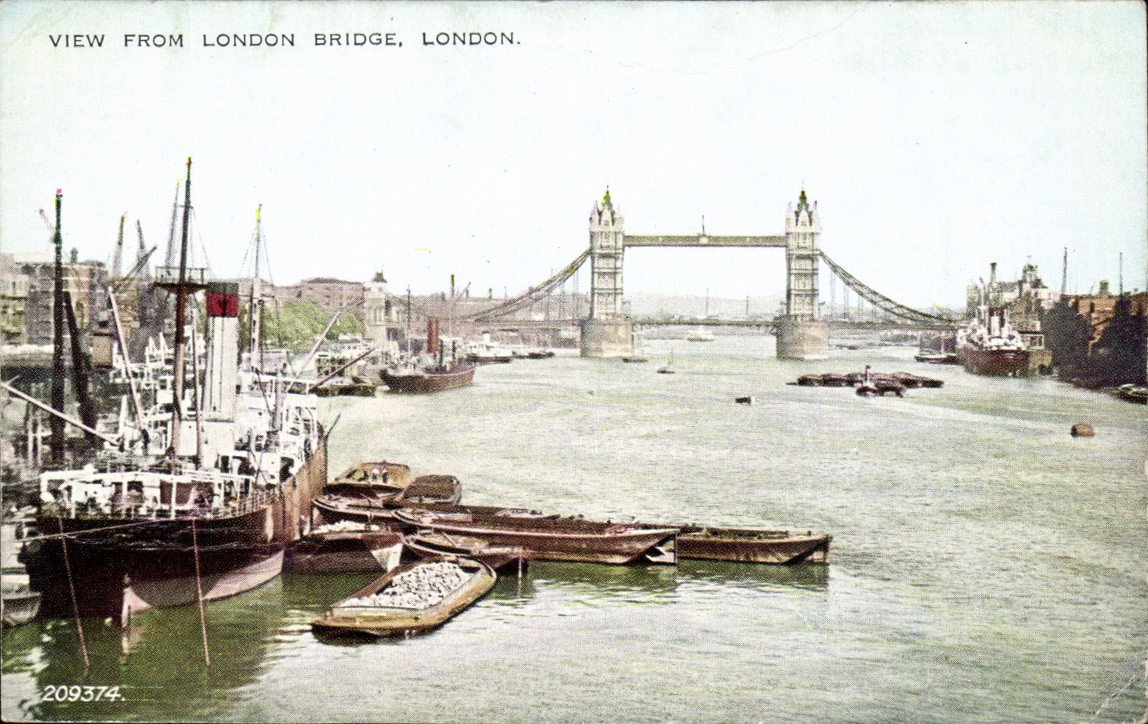 Angleterre - England - London - Londres - View from London Bridge - CPA 