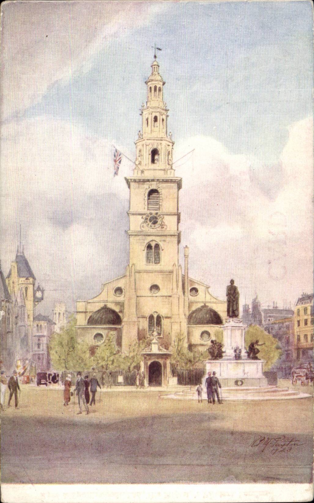 Angleterre - England - London - Londres - St Clement Danes Church - Strand - CPA 