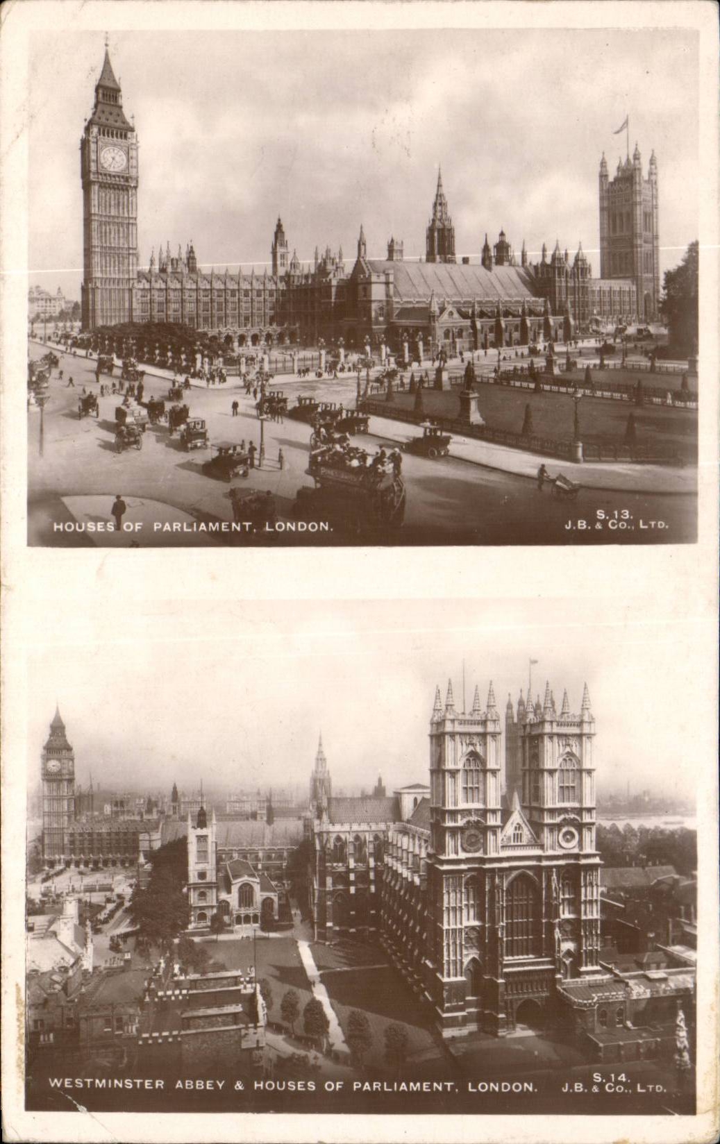 Angleterre - England - London - Londres - Westminster Abbey and Houses of Parliment - CPA 