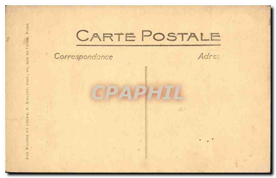Angleterre - England - London - Londres - British Museum - Leonard de Vinci - Tete de Vieux - CPA  — Verso