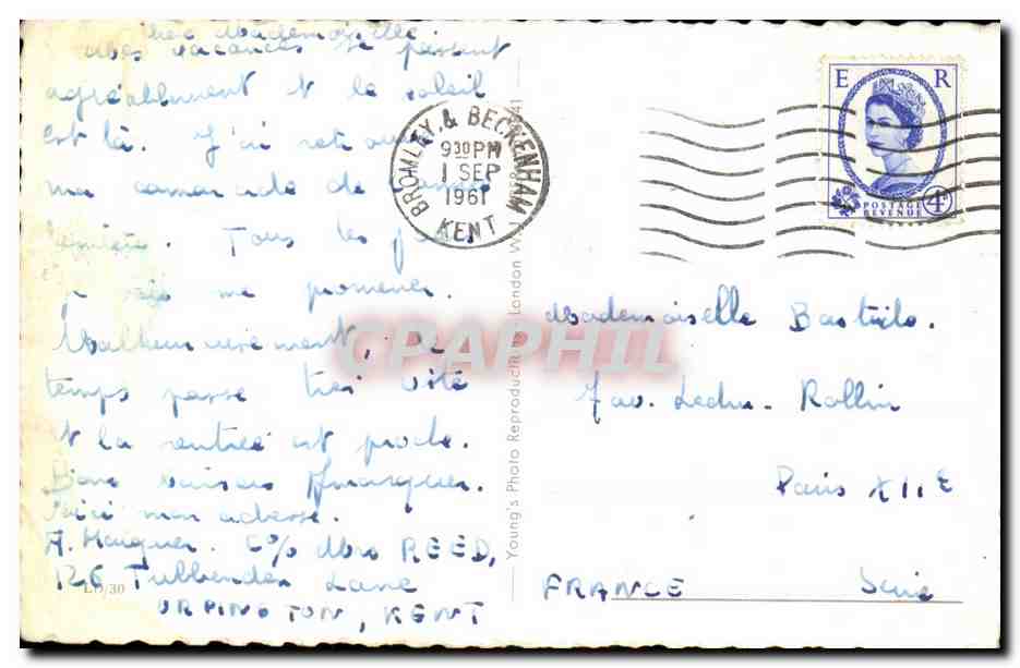 Angleterre - England - London - Londres - Souvenir - CPA  — Rückseite