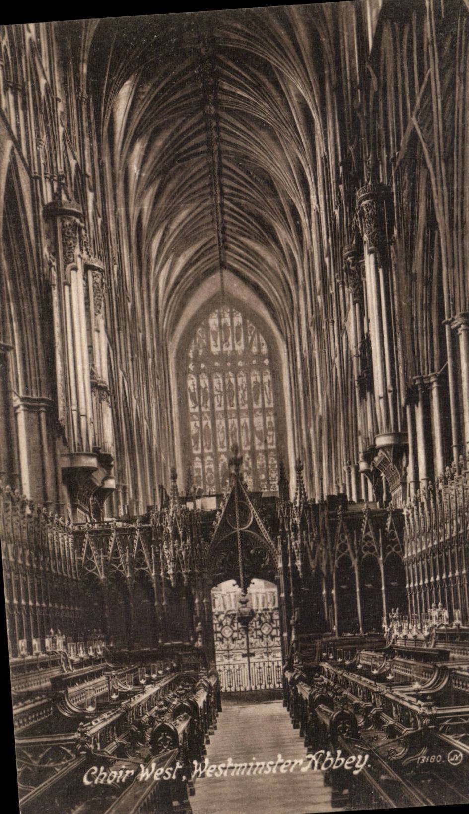 Angleterre - England - London - Londres - Westminster Abbey Choir West - CPA 