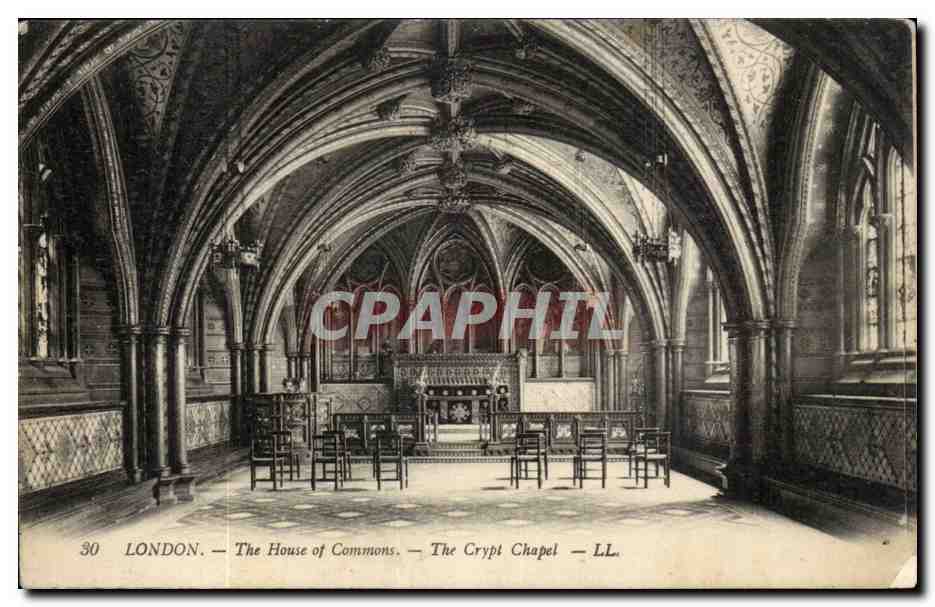 Angleterre - England - London - Londres - THe HOuse of Commons - The Crypt Chapelle - CPA 