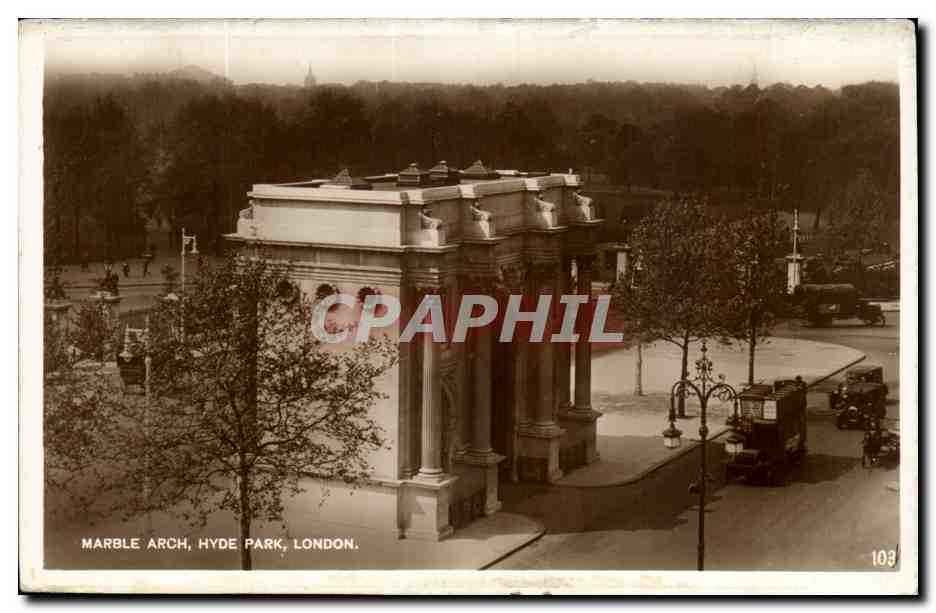 Angleterre - England - London - Londres - Marble Arch - Hyde Park - CPA 