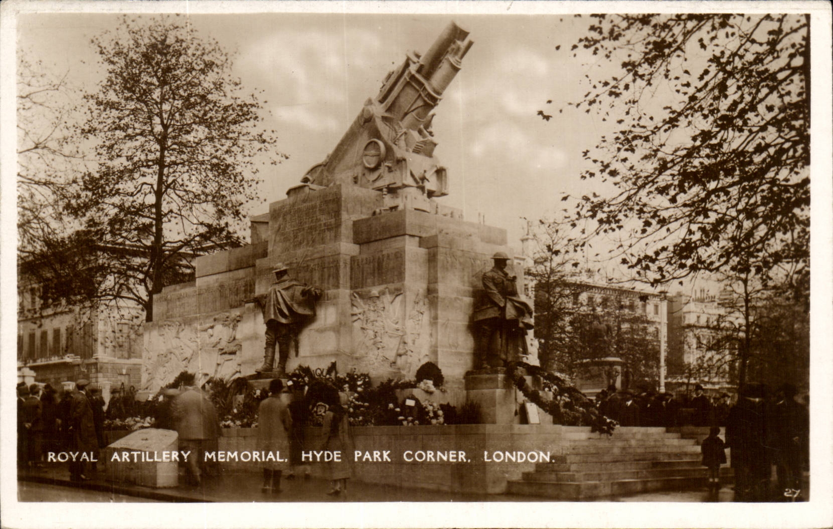 Angleterre - England - London - Londres - Royal Artilery Memorial Hyde Park Corner - CPA 