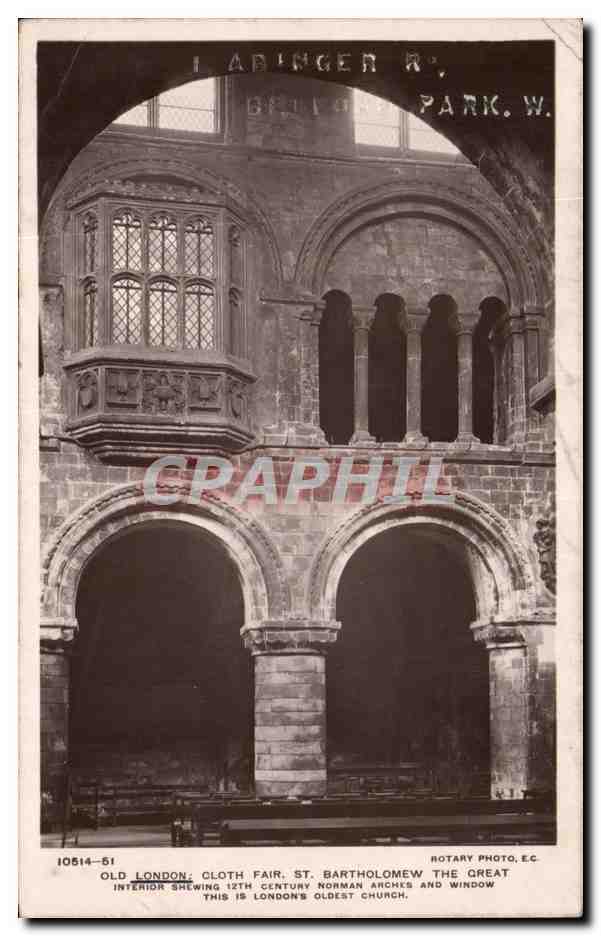 Angleterre - England - London - Londres - Cloth Fair St Barthoomew The Great - CPA 