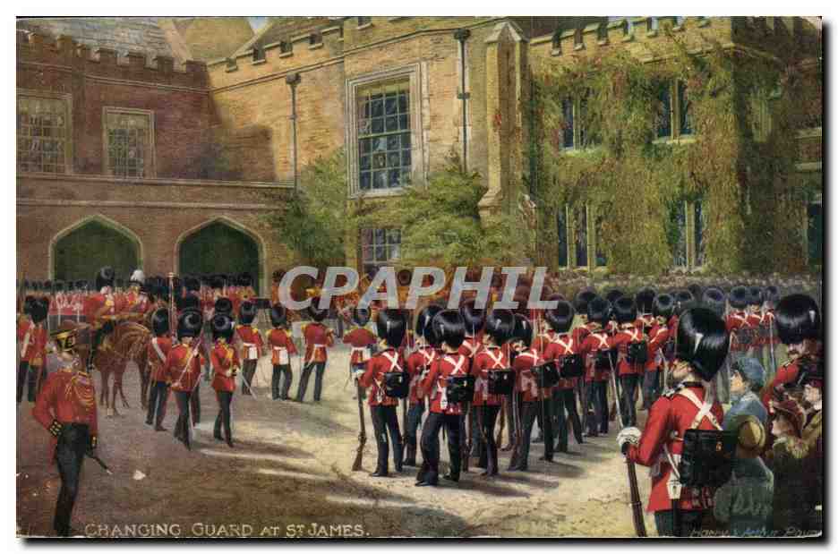 Angleterre - England - London - Londres Changing Guard at St James - CPA 