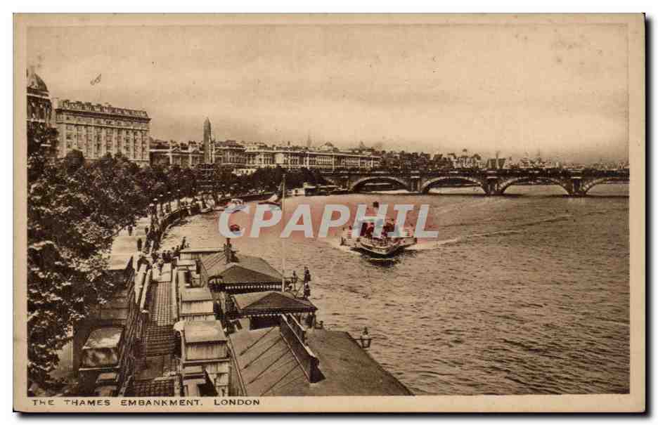 Angleterre - England - London - Londres Thames Embankment - CPA 