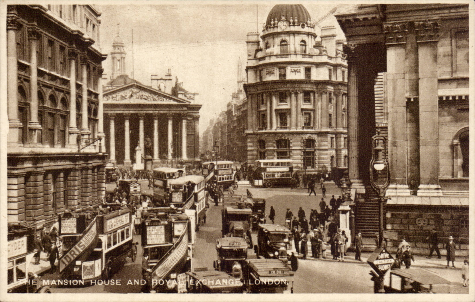 Angleterre - England - London - Londres The Mansion House and Royal Exchange - CPA 