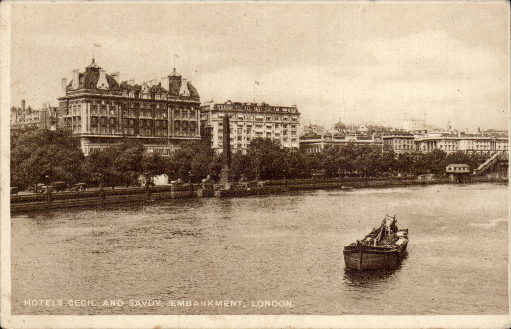 Angleterre - England - London - Londres Hotel Cecil and Savoy Embankment - CPA 