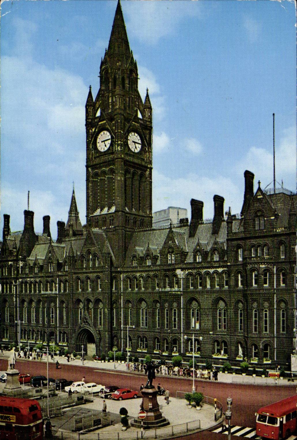 Angleterre - England - London - Londres Town Hall and Albert Square - Manchester - Steven - Martine - CPA 