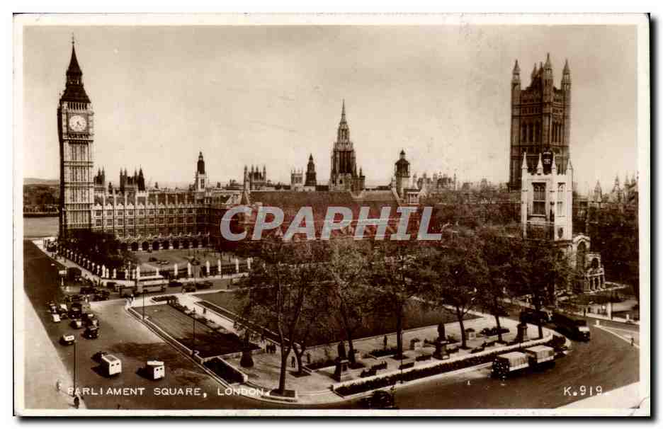 Angleterre - England - London - Parliment Square - CPA 