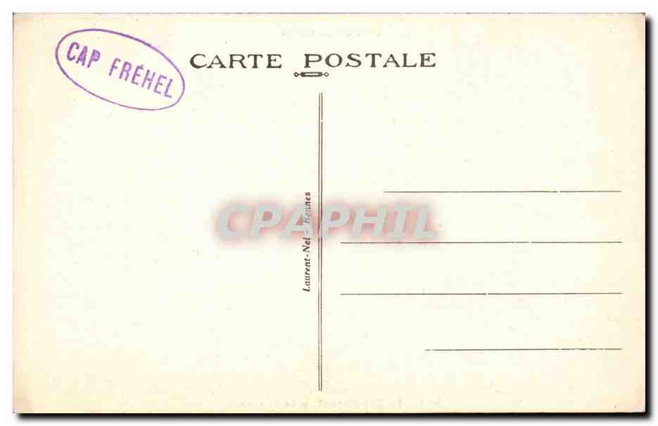 Cap Frehel CPA La fauconniere — Rückseite