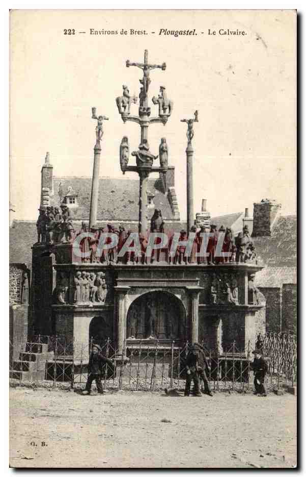Environs de Brest Plougastel CPA Le calvaire