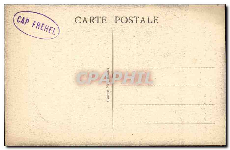 Cap Fréhel (Côte d'Émeraude) — Rocher pyramidal, Pointe du Fort La Latte — éditeur Laurent-Néronnes — Rückseite