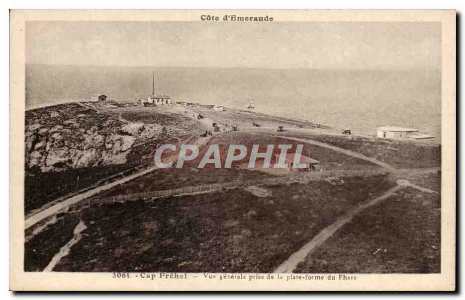 Cap Frehel CPA Vue generale prise de la plateforme du phare (lighthouse)