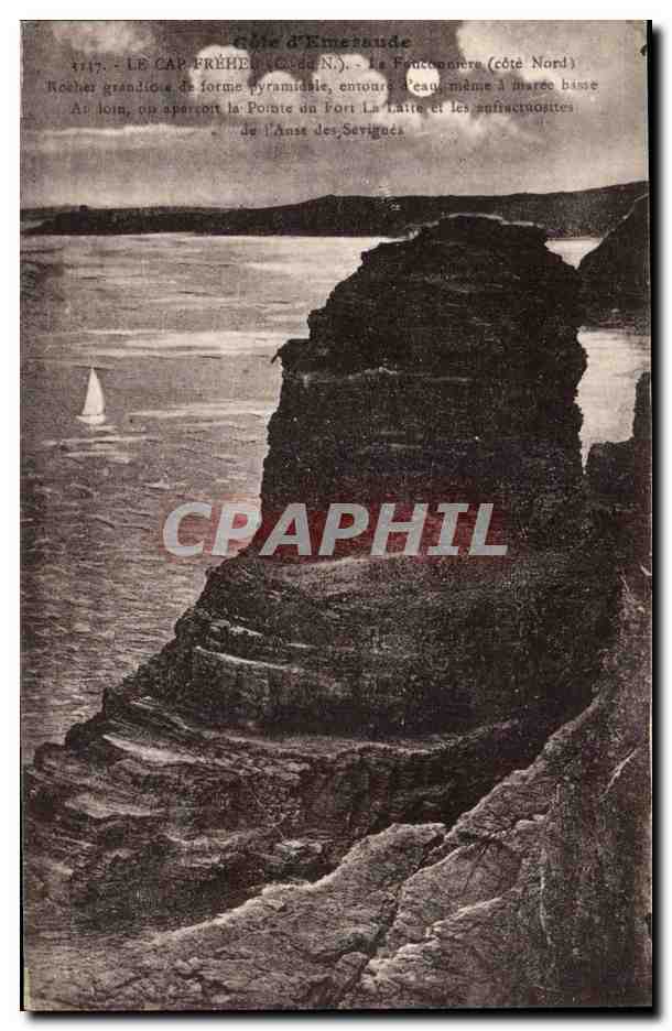 Cap Fréhel (côte Nord) — Rocher pyramidale, Pointe du Fort La Laitte — éditeur Laurent, Rennes, n°117