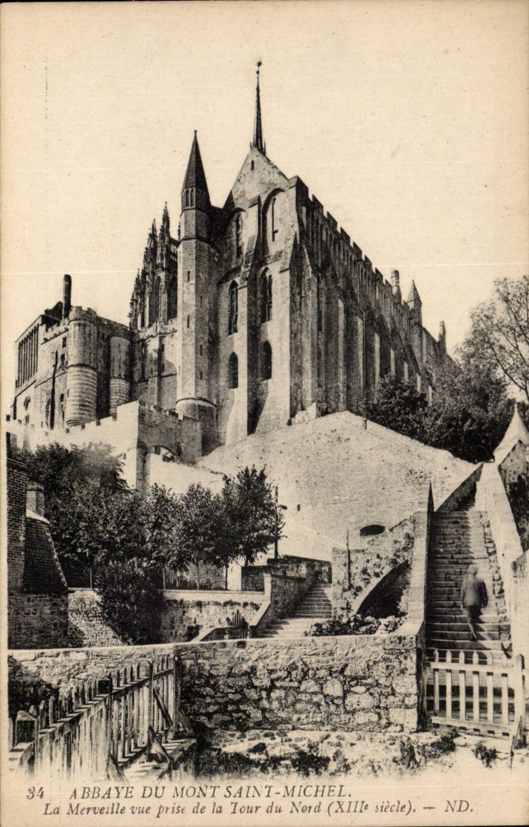 Abbaye du Mont Saint Michel La merveille vue prise de la Tour du Nord