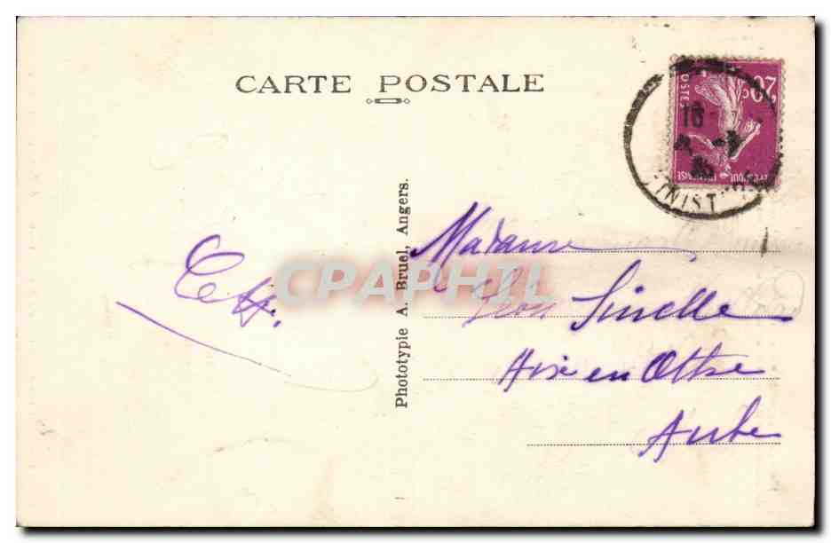 Ploumanach CPA Oratoite de Saint Guirec — Rückseite