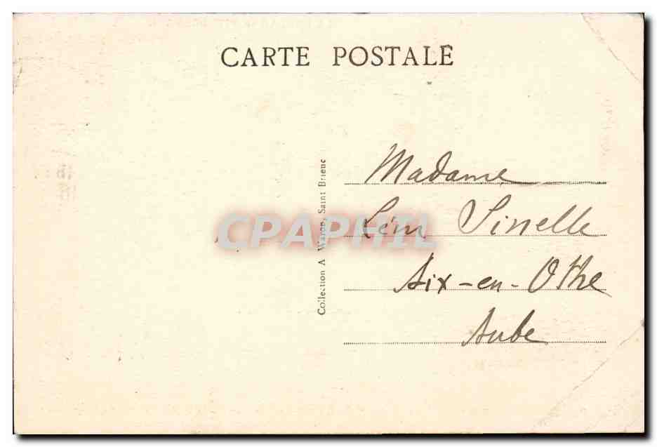 Lamballe CPA Eglise Notre DAme  — Rückseite