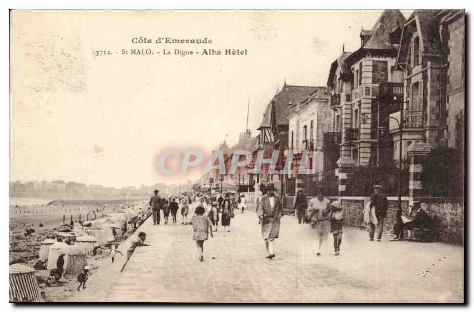 St-Malo - La Digne - Alba Hotel — Emerald Coast, Strand und Promenade