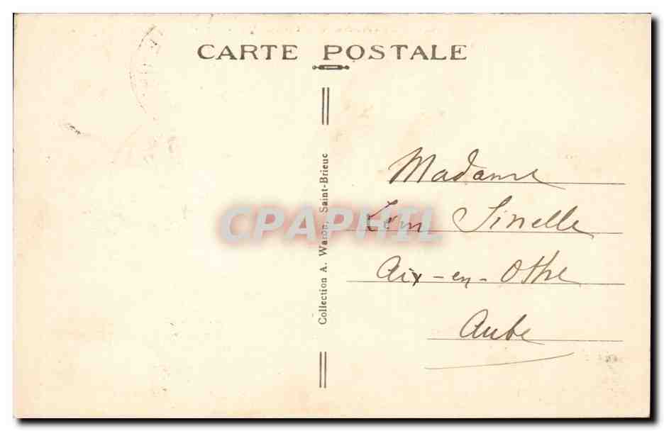 Lamballe CPA L'eglise Notre Dame et le Gouessant — Rückseite