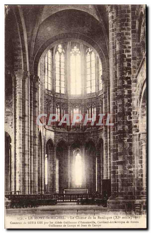 Le Mont-Saint-Michel - Le Chœur de la Basilique (XIe siècle) — éditeur Laurent-Nel, Rennes, n° 152
