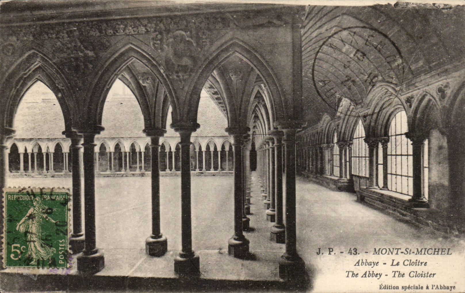 Mont-Saint-Michel — Le Cloître — J.P. - 43 - Édition spéciale à l'Abbaye