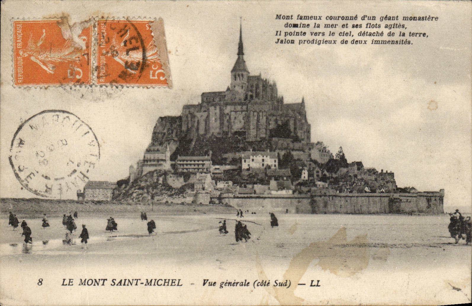 Mont Saint Michel CPA Vue generale