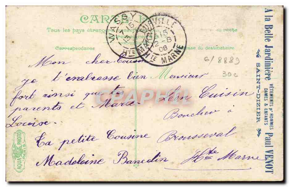 CPA Fantaisie Enfants La maraude — Rückseite