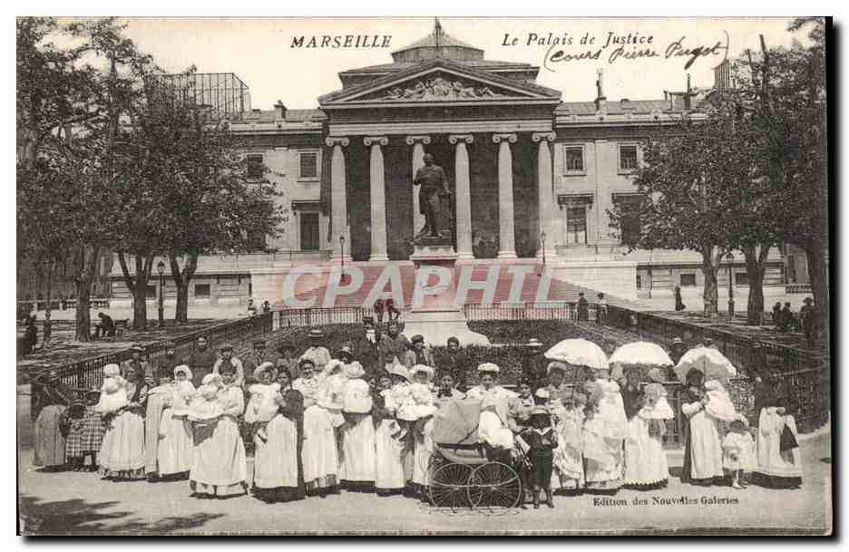Marsella — El Palacio de Justicia (Cours Grégoire-Puguet) — Edición de las Nuevas Galerías