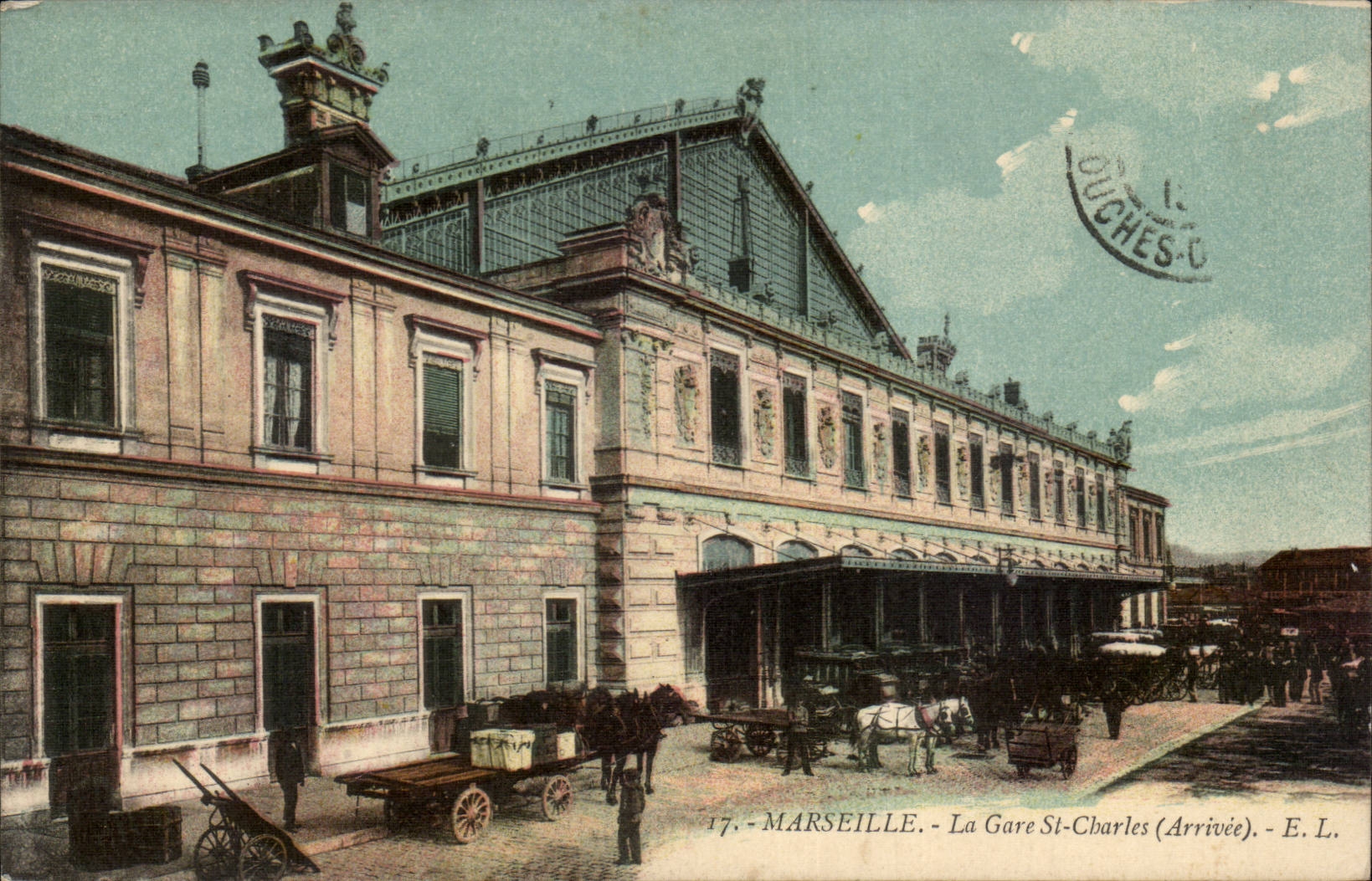 Marseille CPA La gare St Charles (arrivee)
