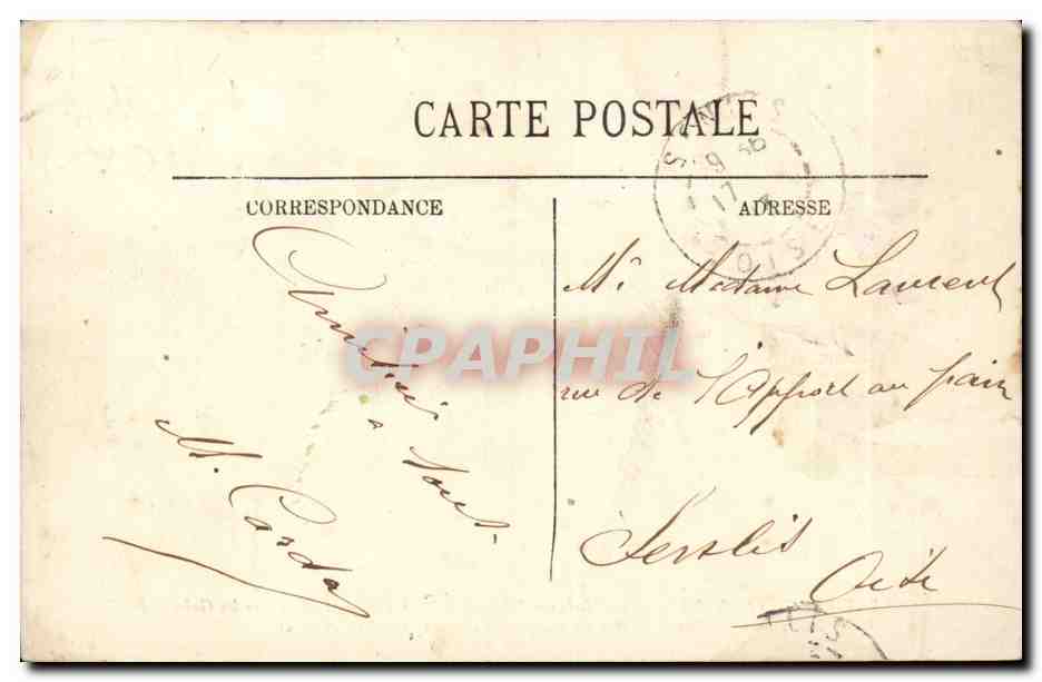 Berck Plage CPA MAdame Poincare visite a l'hopital maritime les galeries de Cure MArine Salles ouvertes enfants TOP — Rückseite