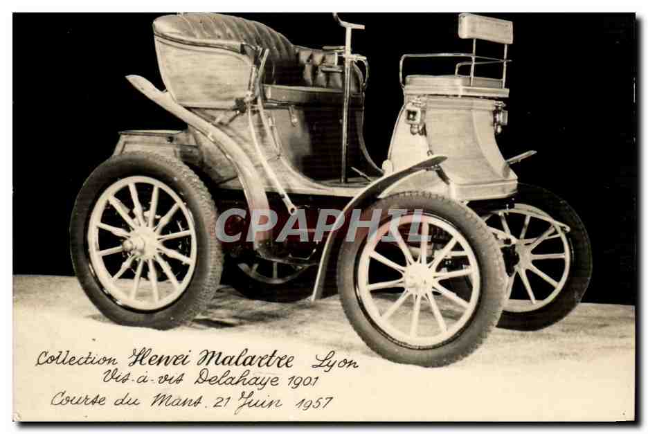 CPM Collection Henri Malartre Lyon Vis a vis Delahaye 1901 Course du Mans 21 juin 1957 (car automobile)