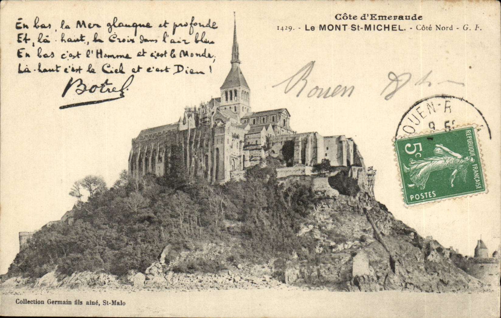 Le Mont-Saint-Michel — Côte d'Émeraude, Côté Nord — G. F. — n°1429